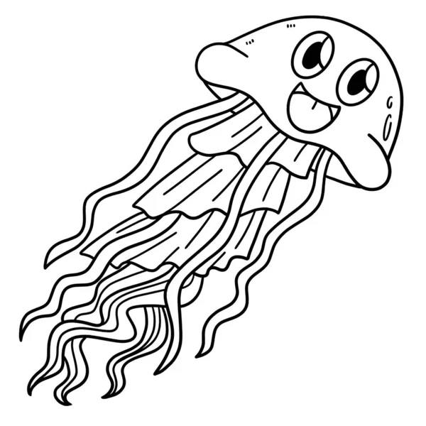 Bir denizanasının sevimli ve komik renkli sayfası. Çocuklar için saatlerce boyama eğlencesi sağlıyor. Renklendirmek için, bu sayfa çok kolaydır. Küçük çocuklar ve yeni yürümeye başlayanlar için uygun..