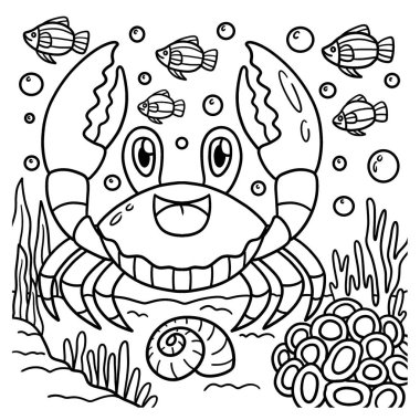 Kırmızı bir Jamaika yengecinin sevimli ve komik renkli sayfası. Çocuklar için saatlerce boyama eğlencesi sağlıyor. Renklendirmek için, bu sayfa çok kolaydır. Küçük çocuklar ve yeni yürümeye başlayanlar için uygun..