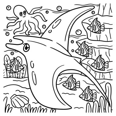 Manta vatozunun sevimli ve komik renkli sayfası. Çocuklar için saatlerce boyama eğlencesi sağlıyor. Renklendirmek için, bu sayfa çok kolaydır. Küçük çocuklar ve yeni yürümeye başlayanlar için uygun..