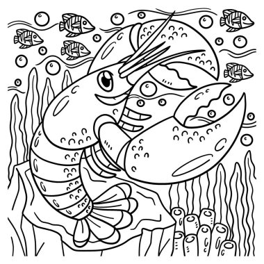 Istakozun sevimli ve komik renkli sayfası. Çocuklar için saatlerce boyama eğlencesi sağlıyor. Renklendirmek için, bu sayfa çok kolaydır. Küçük çocuklar ve yeni yürümeye başlayanlar için uygun..