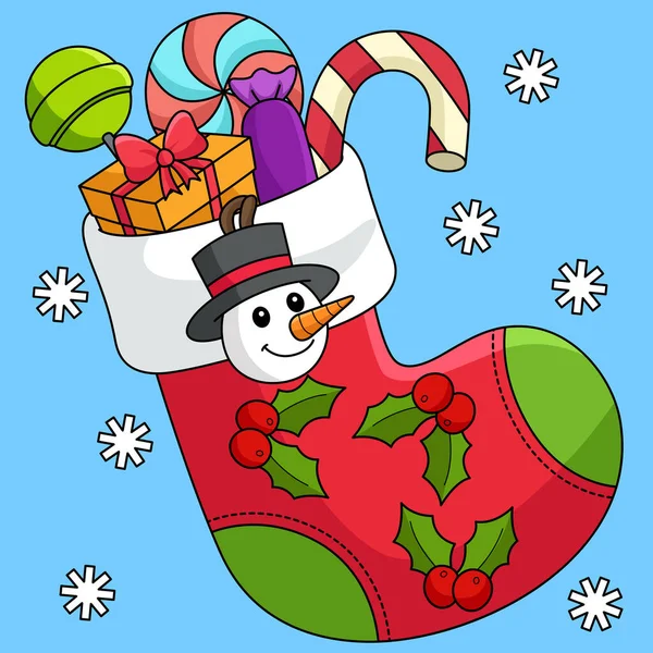 Cartoon Clipart Shows Christmas Stacking Illustration — Archivo Imágenes Vectoriales