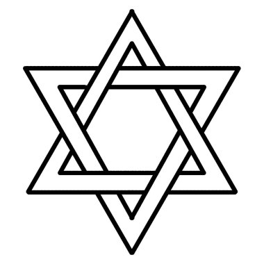 A cute and funny coloring page of a Star of David. Provides hours of coloring fun for children. Color, this page is very easy. Suitable for little kids and toddlers.