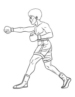 A cute and funny coloring page for Boxing. Provides hours of coloring fun for children. Color, this page is very easy. Suitable for little kids and toddlers.