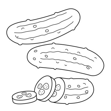 A cute and funny coloring page of a Pickle. Provides hours of coloring fun for children. Color, this page is very easy. Suitable for little kids and toddlers.
