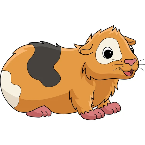 Cartoon Clipart Shows Guinea Pig Animal Illustration — Stockvektor