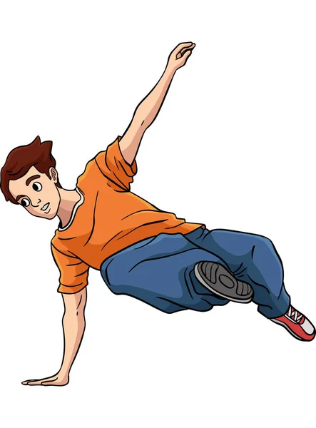 Dieser Cartoonausschnitt Zeigt Eine Parkour Illustration — Stockvektor