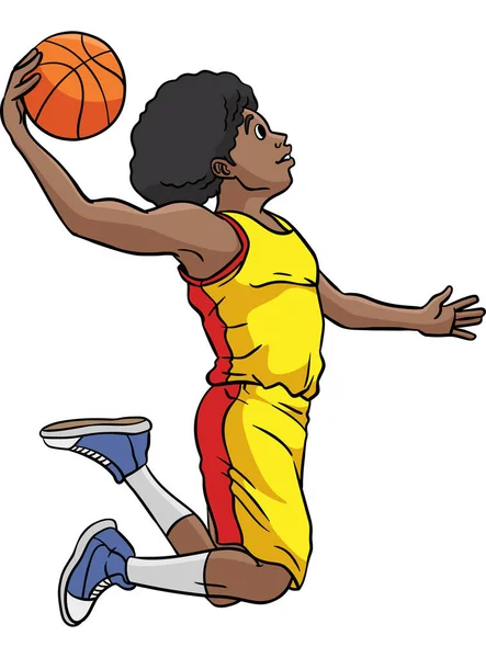 Tento Karikatura Kliparty Ukazuje Basketbal Ilustrace — Stockový vektor
