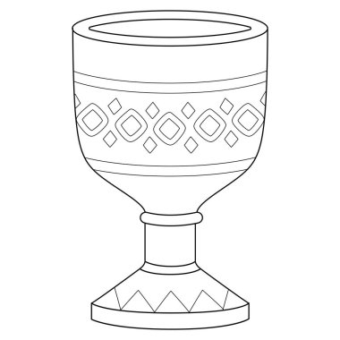 A cute and funny coloring page of a Unity Cup. Provides hours of coloring fun for children. To color, this page is very easy. Suitable for little kids and toddlers.