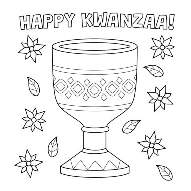 A cute and funny coloring page of a Unity Cup. Provides hours of coloring fun for children. To color, this page is very easy. Suitable for little kids and toddlers. clipart
