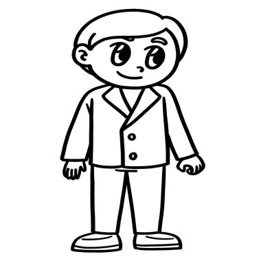 Bir düğün damadının sevimli ve komik renkli sayfası. Çocuklar için saatlerce boyama eğlencesi sağlıyor. Renklendirmek için, bu sayfa çok kolaydır. Küçük çocuklar ve yeni yürümeye başlayanlar için uygun..