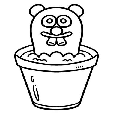  Köstebek Günü Hediyeleri 'nin şirin ve komik renkli bir sayfası. Çocuklar için saatlerce boyama eğlencesi sağlıyor. Renk, bu sayfa çok kolay. Küçük çocuklar ve yeni yürümeye başlayanlar için uygun..