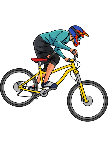 Clipart Dessin Animé Montre Une Illustration Vtt — Image vectorielle