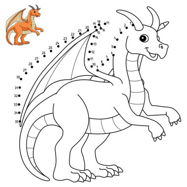 Bir Ejderha Hayvanı 'nın şirin ve komik noktalarını birleştirme sayfası. Çocuklar için saatlerce boyama eğlencesi sağlıyor. Renk, bu sayfa çok kolay. Küçük çocuklar ve yeni yürümeye başlayanlar için uygun..