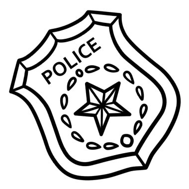  Polis rozetinin sevimli ve komik renkli bir sayfası. Çocuklar için saatlerce boyama eğlencesi sağlıyor. Renk, bu sayfa çok kolay. Küçük çocuklar ve yeni yürümeye başlayanlar için uygun..