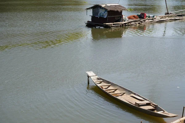 Fishing Boats River Summer — стоковое фото