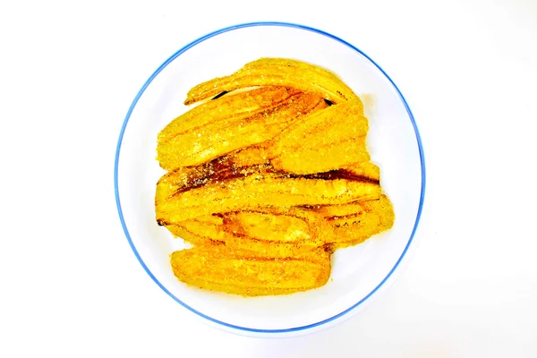 Банан, застекленный сахаром — стоковое фото