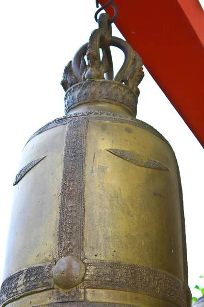 Campana di bronzo in un tempio buddista — Foto Stock