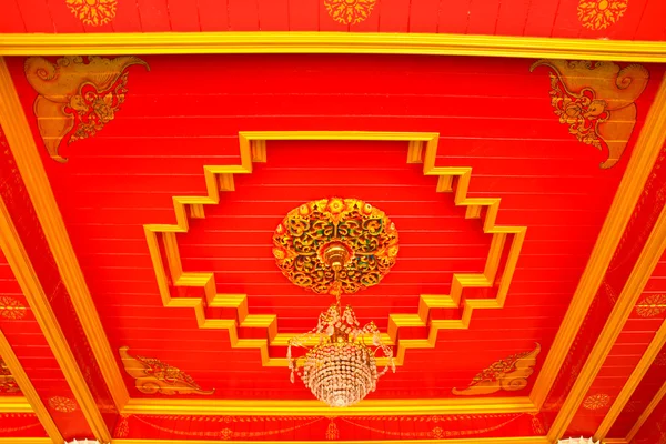 The ceiling in Thai temple — Stock Photo, Image