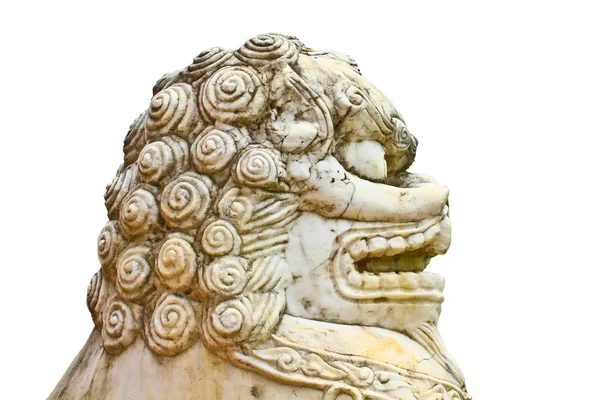 Lion statue on white background — Stock Photo, Image