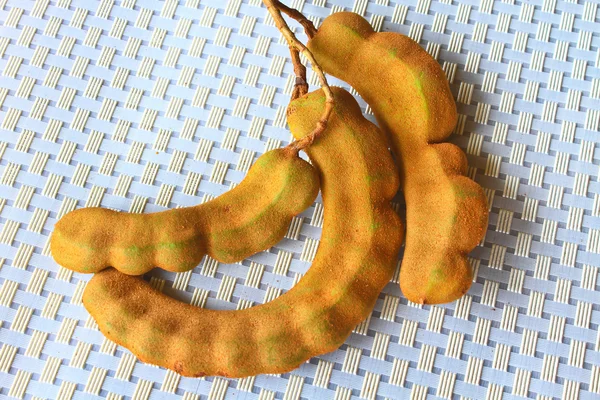 Куча фруктов тамаринда — стоковое фото