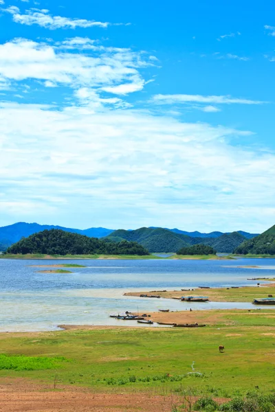 Rezervuar kaengkrachan Barajı manzarası — Stok fotoğraf