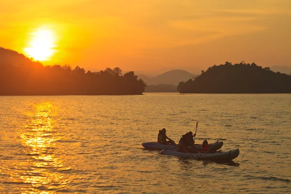 Naturaleza abstracta, Kayaks y sunste —  Fotos de Stock