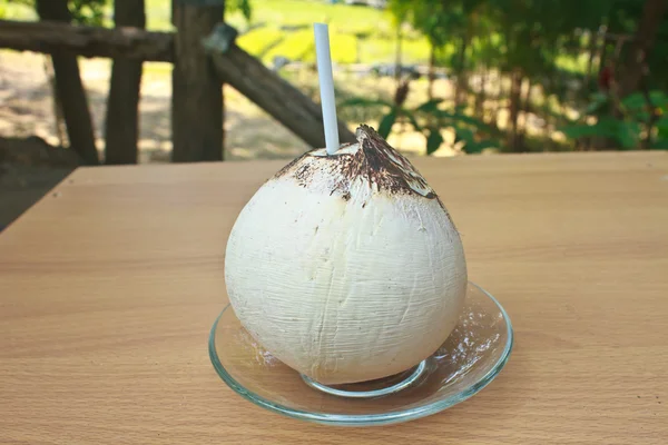 Queimar comida tailandesa de coco — Fotografia de Stock