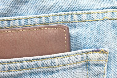 kot pantolon geri cep Kahverengi cüzdan
