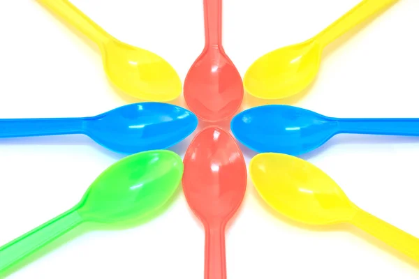 stock image Colorful Spoon plastic