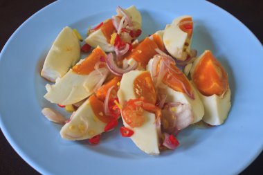 tuzlu yumurta salatası Tayland gıda