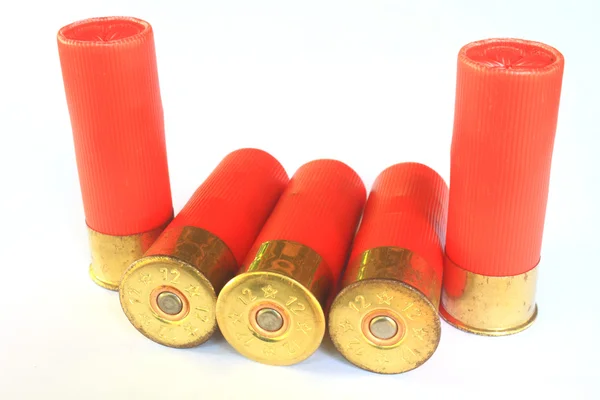 Cartridges for shotgun 12 caliber — Stock Photo, Image