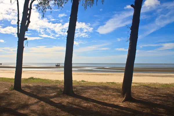 Praia e mar tropical no verão — Fotografia de Stock