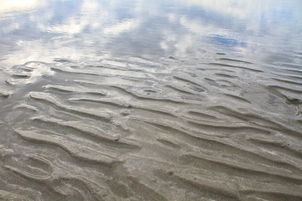 Plaj kum dalgaları sıcak doku — Stok fotoğraf