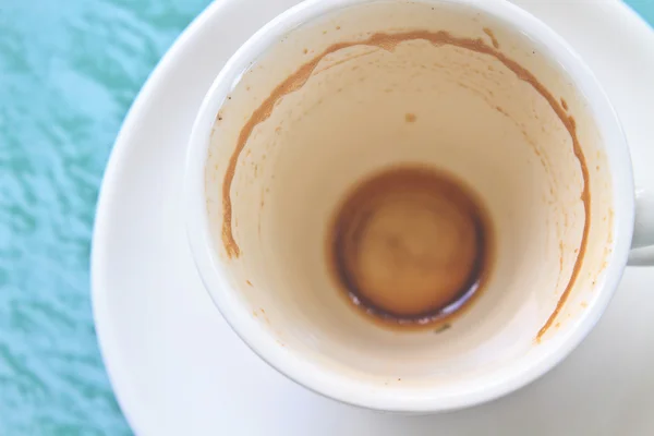 Vide tasse de café cappuccino — Photo