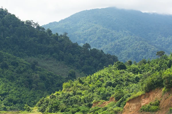 Tres tonos de vistas a las montañas — Foto de Stock