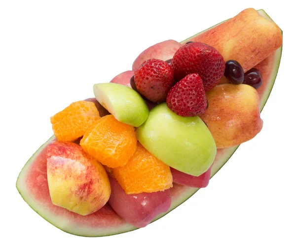 Utbud av färsk frukt som är redo att äta — Stockfoto