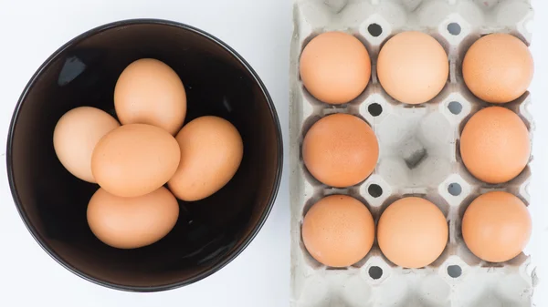 Yumurta kase ve tepsi — Stok fotoğraf