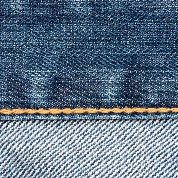 Tejido Jean textura de fondo de algodón — Foto de Stock