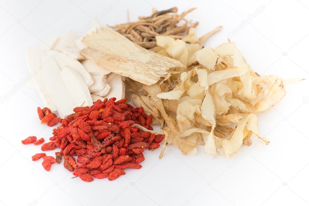 Dried fruit and root chinese herbal medicine