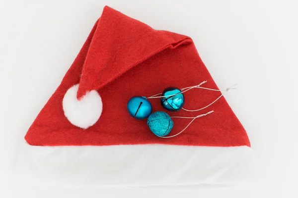 Decoraciones y ornamentos navideños aislados — Foto de Stock