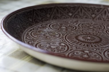 Özbek Ulusal seramik tabak