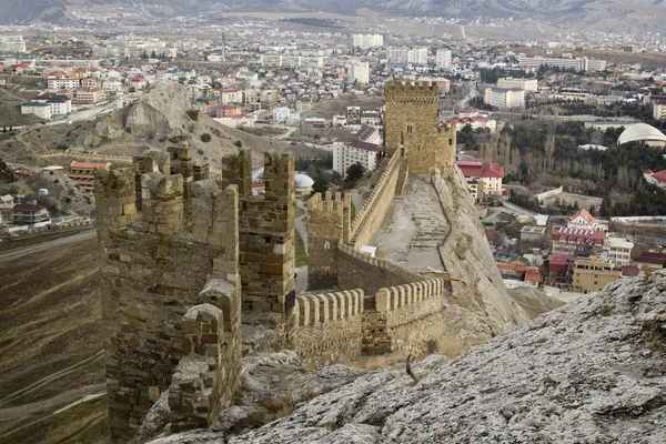 Twierdza Genueńska w Sudak, Krym Obrazy Stockowe bez tantiem