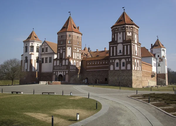 Castle in the city Mir, Belarus — Stock Photo, Image