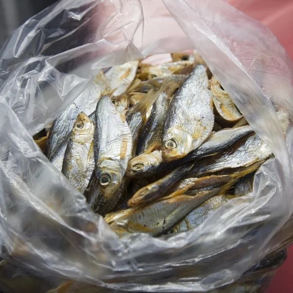 Dried fish in a small package — Stock Photo, Image