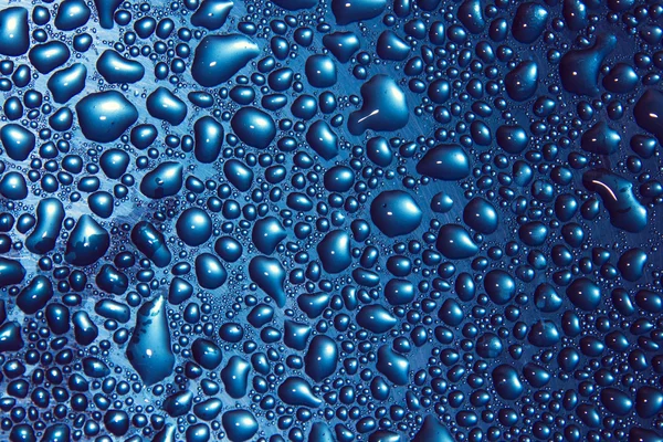 Gotas de agua sobre vidrio — Foto de Stock