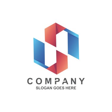 Modern biçim harf n logo tasarımı