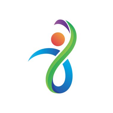 Insanların faaliyet logo tasarımı ile y harfi