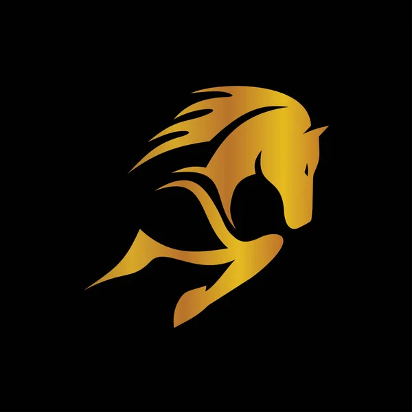 Altın at logosu tasarımı