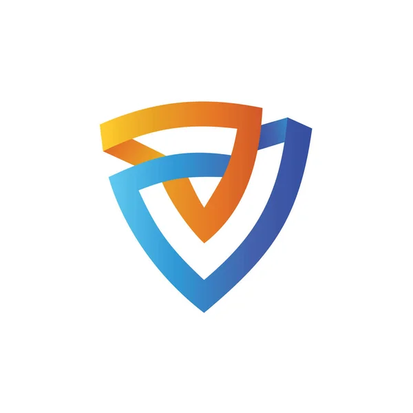 Soyut kalkan logo tasarımı
