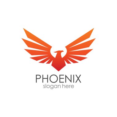 Phoenix Kanatları Logo Şablonu
